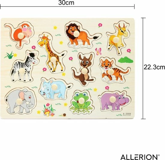 Allerion? Allerion Houten Puzzel Set - 4 Stuks Legpuzzels Vanaf 1 Jaar - STEM Speelgoed - Voertuigen - Boerderij - Dierentuin Fruit 10 Allerion? Allerion Houten Puzzel Set - 4 Stuks Legpuzzels Vanaf 1 Jaar - STEM Speelgoed - Voertuigen - Boerderij - Dierentuin Fruit - Afbeelding 8