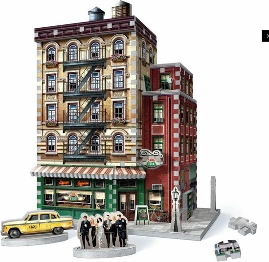 Wrebbit Friends - Central Perk (440 Stukjes) - 3D-Puzzle 5 Wrebbit Friends - Central Perk (440 Stukjes) - 3D-Puzzle - Afbeelding 3