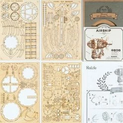Robotime 3d-puzzel Airship 18 Cm Hout Naturel 176-delig 14 Robotime 3d-puzzel Airship 18 Cm Hout Naturel 176-delig -Exporteren puzzels winkel 550x539 2