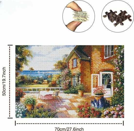 Happy Puzzle Jigsaw Legpuzzel - Huistuin - Puzzel 1000 Stukjes Volwassenen Legpuzzels - Natuur - Stad - Kunst - Hobby Speelgoed - Legpuzzels Volwassenen Kinderen - 50*70 Cm 5 Happy Puzzle Jigsaw Legpuzzel - Huistuin - Puzzel 1000 Stukjes Volwassenen Legpuzzels - Natuur - Stad - Kunst - Hobby Speelgoed - Legpuzzels Volwassenen Kinderen - 50*70 Cm - Afbeelding 3