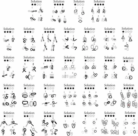 Enjoy Puzzles IQ Puzzels 3D - Metaal - 32 Stuks - Breinbrekers - Traktatie 7 Enjoy Puzzles IQ Puzzels 3D - Metaal - 32 Stuks - Breinbrekers - Traktatie - Afbeelding 5