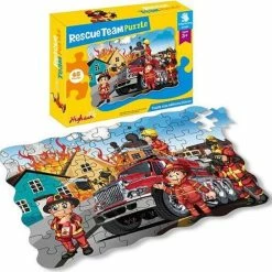 FDBW Kinderpuzzel Brandweer | LegPuzzel Kinderen 3 Jaar | Puzzel 45 Stukjes | Puzzelen Voor Kinderen | Kinderpuzzels 3 Jaar Leerzame Puzzels