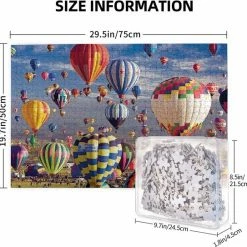 Happy Puzzle Puzzel Volwassenen 1000 Stukjes - Legpuzzels ''Vuurballon'' 50*70 Cm - Met Extra Voorbeeldposter - Museum Puzzel - Natuur - Dieren - Stad - Kunst - Hobby Speelgoed - Legpuzzels Volwassenen Kinderen- Puzzels -Exporteren puzzels winkel 550x543 6