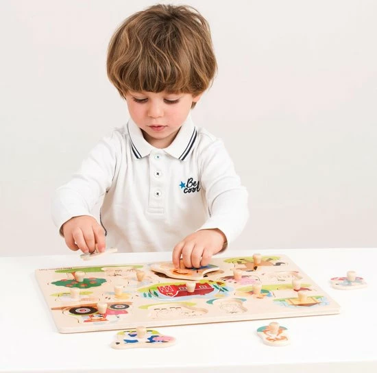 New Classic Toys Grote Houten Legpuzzel Boerderijdieren 16 Puzzelstukjes - FSC 100%-gecertificeerd Hout 11 New Classic Toys Grote Houten Legpuzzel Boerderijdieren 16 Puzzelstukjes - FSC 100%-gecertificeerd Hout - Afbeelding 9