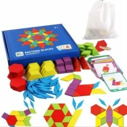 Candywood Tangram Voor Kinderen - Hout - 155 Stukjes - Educatief - 24 Puzzelvarianten -Exporteren puzzels winkel 550x547 3