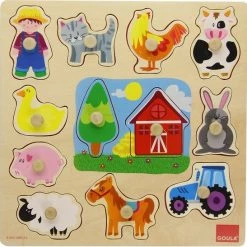 Goula Vormenpuzzel Boerderij Junior Hout 12 Stukjes -Exporteren puzzels winkel 550x547 7