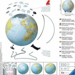 Ravensburger 3D Puzzel De Aarde (Engels)- 3D Puzzel - 540 Stukjes 14 Ravensburger 3D Puzzel De Aarde (Engels)- 3D Puzzel - 540 Stukjes -Exporteren puzzels winkel 550x548 11