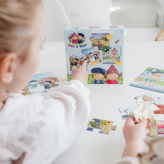 Bambolino Toys - Fien & Teun - 4 In 1 Puzzelset - 4+6+9+16 Stukjes - Kinderpuzzel - Leren Puzzelen - Educatief Speelgoed - Puzzel 3 Jaar En Ouder 6 Bambolino Toys - Fien & Teun - 4 In 1 Puzzelset - 4+6+9+16 Stukjes - Kinderpuzzel - Leren Puzzelen - Educatief Speelgoed - Puzzel 3 Jaar En Ouder - Afbeelding 4