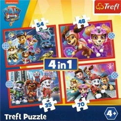 Trefl Paw Patrol 4-in-1 Puzzel - 35/48/54/70 Stukjes -Exporteren puzzels winkel 550x550 218