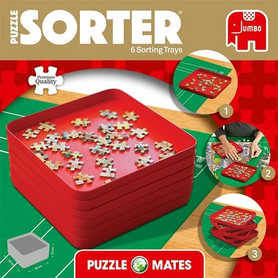 Jumbo Puzzle Mates Puzzle Sorter Puzzelsorteerder - Puzzelsorteerbak 8 Jumbo Puzzle Mates Puzzle Sorter Puzzelsorteerder - Puzzelsorteerbak - Afbeelding 6