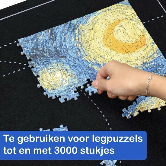 Lapi Toys XXL Puzzelrol - Puzzelmat Voor Legpuzzel - Puzzelplaat - Puzzelbord - Puzzelkleed - Portapuzzle - Puzzel Opbergsysteem - Puzzel Rol - Puzzelrolmat - Voor 500, 1000, 1500, 2000 En 3000 Stukjes 6 Lapi Toys XXL Puzzelrol - Puzzelmat Voor Legpuzzel - Puzzelplaat - Puzzelbord - Puzzelkleed - Portapuzzle - Puzzel Opbergsysteem - Puzzel Rol - Puzzelrolmat - Voor 500, 1000, 1500, 2000 En 3000 Stukjes - Afbeelding 4