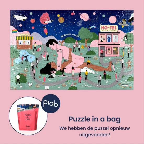 Puzzle In A Bag - De Pikante Puzzel - Puzzel 1000 Stukjes 7 Puzzle In A Bag - De Pikante Puzzel - Puzzel 1000 Stukjes - Afbeelding 5