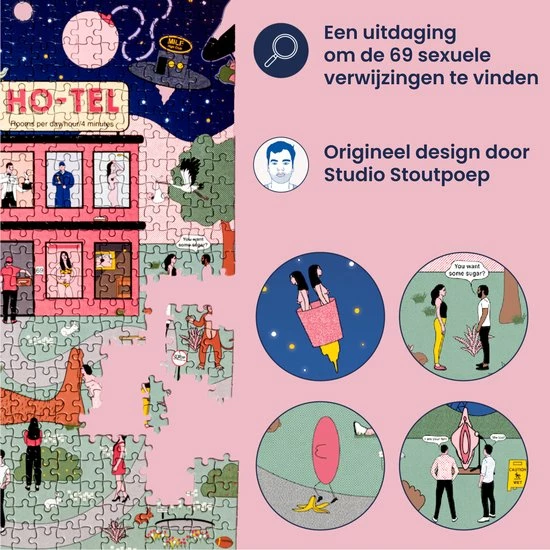 Puzzle In A Bag - De Pikante Puzzel - Puzzel 1000 Stukjes 9 Puzzle In A Bag - De Pikante Puzzel - Puzzel 1000 Stukjes - Afbeelding 7