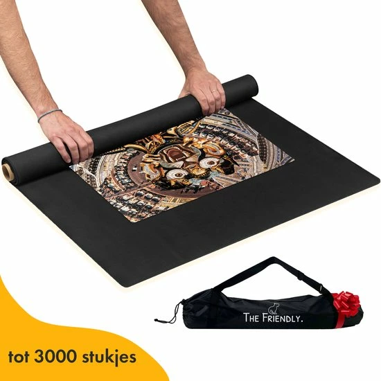 The Friendly. The Friendly Puzzelmat 3000 Stukjes Voor Legpuzzel XXL Puzzelrol Puzzel Opbergsysteem Puzzelplaat - Portapuzzle De Luxe Puzzelmap - Puzzel Rolmat 3000 Stukjes 90x140cm 3 The Friendly. The Friendly Puzzelmat 3000 Stukjes Voor Legpuzzel XXL Puzzelrol Puzzel Opbergsysteem Puzzelplaat - Portapuzzle De Luxe Puzzelmap - Puzzel Rolmat 3000 Stukjes 90x140cm
