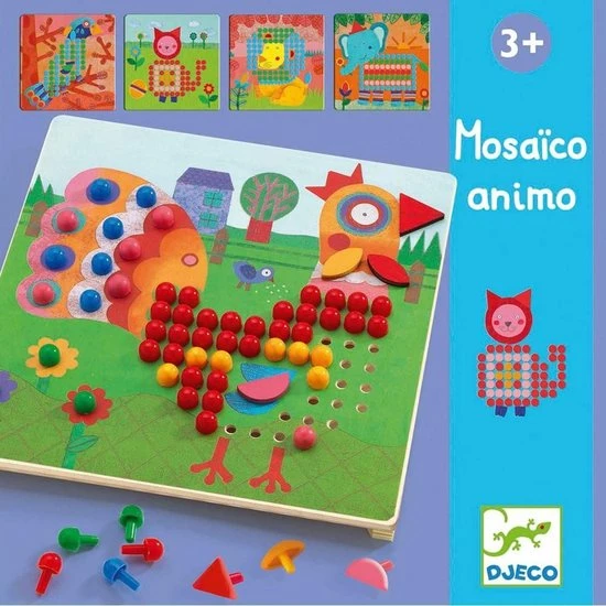 Djeco - Mosaico Animo - 3+ 7 Djeco - Mosaico Animo - 3+ - Afbeelding 5