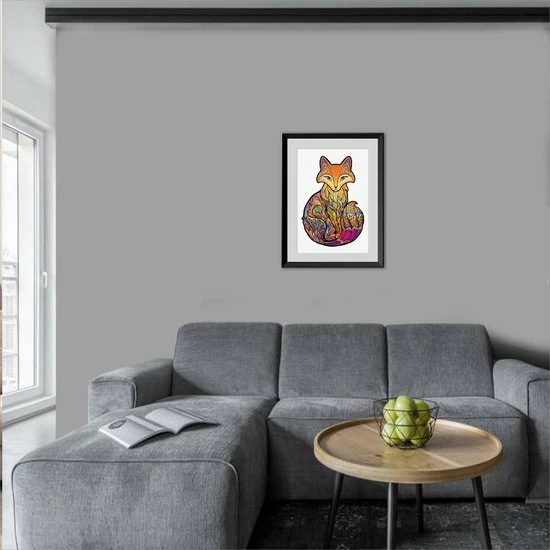 ACROPAQ Houten Puzzel Vos - 150 Stukjes, A4 Formaat 210 X 297 Mm, Puzzel Voor Kinderen En Volwassenen 8 ACROPAQ Houten Puzzel Vos - 150 Stukjes, A4 Formaat 210 X 297 Mm, Puzzel Voor Kinderen En Volwassenen - Afbeelding 6