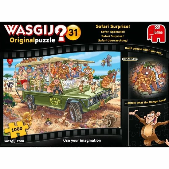 Wasgij Original 31 Safari Spektakel! Puzzel - 1000 Stukjes 9 Wasgij Original 31 Safari Spektakel! Puzzel - 1000 Stukjes - Afbeelding 7