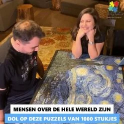 Happy Puzzle Puzzel Volwassenen 1000 Stukjes - Legpuzzels ''Vuurballon'' 50*70 Cm - Met Extra Voorbeeldposter - Museum Puzzel - Natuur - Dieren - Stad - Kunst - Hobby Speelgoed - Legpuzzels Volwassenen Kinderen- Puzzels -Exporteren puzzels winkel 550x550 582