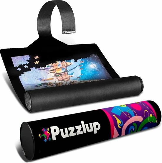 Puzzlup 1500 - Puzzelmat Neopreen - Zelfsluitend & Antislip - Portapuzzle Met Luxe Opbergtube - Tot En Met 1500 Stukjes - 66 X 120 Cm 3 Puzzlup 1500 - Puzzelmat Neopreen - Zelfsluitend & Antislip - Portapuzzle Met Luxe Opbergtube - Tot En Met 1500 Stukjes - 66 X 120 Cm
