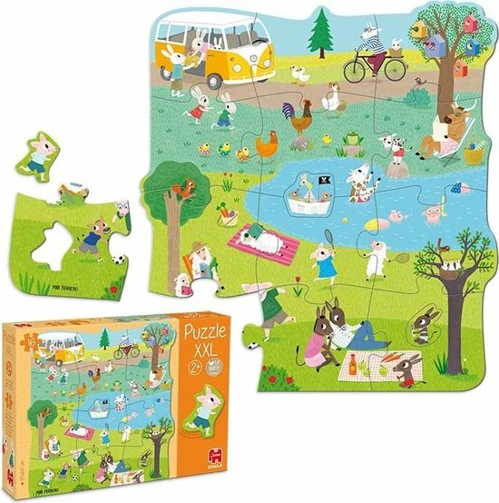 Goula XXL Legpuzzel - Naar Buiten - 16 Stukjes 12 Goula XXL Legpuzzel - Naar Buiten - 16 Stukjes - Afbeelding 10