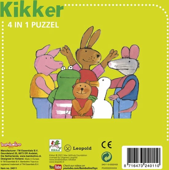 Bambolino Toys - Kikker 4 In 1 Puzzel Set - 4+6+9+16 Stukjes - Kinderpuzzel - Leren Puzzelen - Educatief Peuter Speelgoed 8 Bambolino Toys - Kikker 4 In 1 Puzzel Set - 4+6+9+16 Stukjes - Kinderpuzzel - Leren Puzzelen - Educatief Peuter Speelgoed - Afbeelding 6