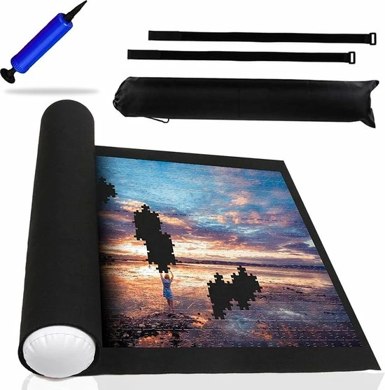 Merkloos Puzzelmat Premium - Puzzelmat 500, 1000 & 1500 Stukjes - Puzzelmat 1000 Stukjes - Puzzelmat 1500 Stukjes - Puzzelrol - Puzzelmat Voor Legpuzzel - Portapuzzle - Zwart - Kerstcadeau - Voor Mannen - Voor Vrouwen - Kerst Cadeau Voor Man - Vrouw 3 Merkloos Puzzelmat Premium - Puzzelmat 500, 1000 & 1500 Stukjes - Puzzelmat 1000 Stukjes - Puzzelmat 1500 Stukjes - Puzzelrol - Puzzelmat Voor Legpuzzel - Portapuzzle - Zwart - Kerstcadeau - Voor Mannen - Voor Vrouwen - Kerst Cadeau Voor Man - Vrouw