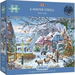 Gibsons A Winter Stroll - Steve Crisp Puzzel (1000 Stukjes)