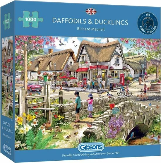 Gibsons Daffodils & Ducklings Puzzel (1000 Stukjes) 3 Gibsons Daffodils & Ducklings Puzzel (1000 Stukjes)