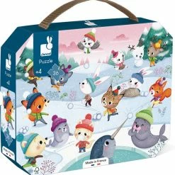 Janod - Puzzelkoffer Sneeuwfeest