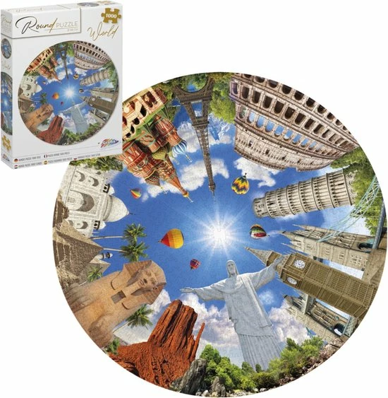 Grafix Voordeelpack 4x Puzzel 1000 Stukjes Volwassenen | Verschillende Ronde Puzzels | Diameter 68 CM | Legpuzzel 7 Grafix Voordeelpack 4x Puzzel 1000 Stukjes Volwassenen | Verschillende Ronde Puzzels | Diameter 68 CM | Legpuzzel - Afbeelding 5