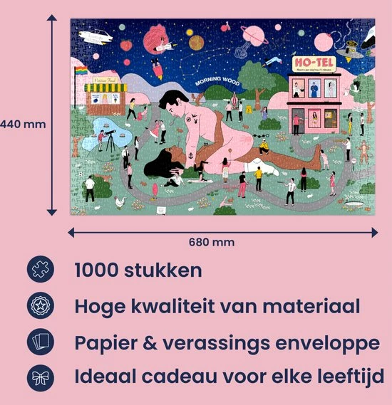 Puzzle In A Bag - De Pikante Puzzel - Puzzel 1000 Stukjes 5 Puzzle In A Bag - De Pikante Puzzel - Puzzel 1000 Stukjes - Afbeelding 3