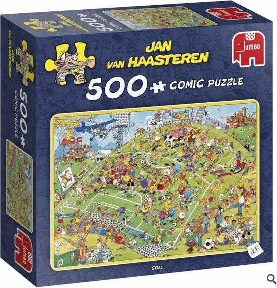 Jan Van Haasteren Goal Puzzel - 500 Stukjes 3 Jan Van Haasteren Goal Puzzel - 500 Stukjes