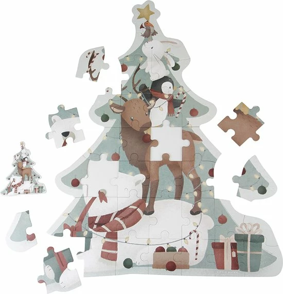 Little Dutch - Puzzel XL - Kerst - FSC 5 Little Dutch - Puzzel XL - Kerst - FSC - Afbeelding 3
