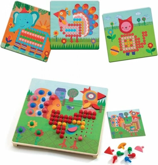 Djeco - Mosaico Animo - 3+ 4 Djeco - Mosaico Animo - 3+ - Afbeelding 2