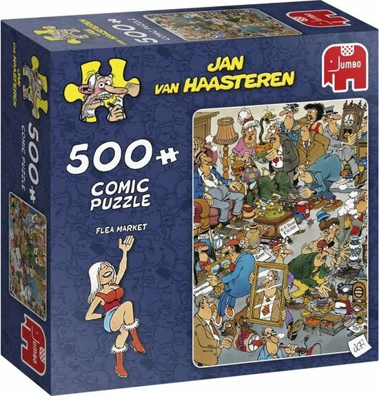 Jan Van Haasteren Flea Market Puzzel - 500 Stukjes 3 Jan Van Haasteren Flea Market Puzzel - 500 Stukjes