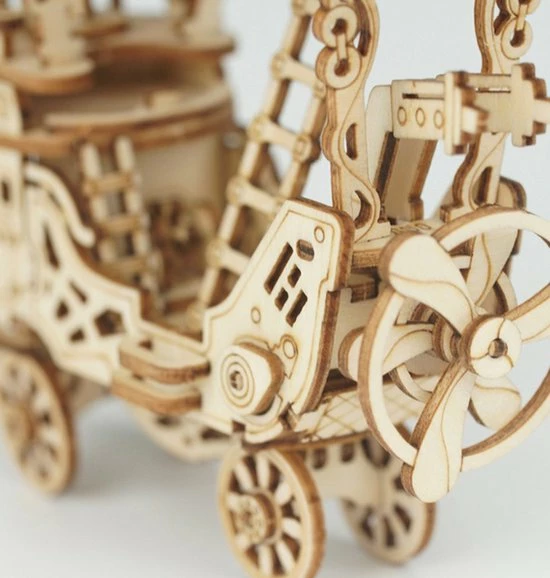 Robotime 3d-puzzel Airship 18 Cm Hout Naturel 176-delig 5 Robotime 3d-puzzel Airship 18 Cm Hout Naturel 176-delig - Afbeelding 3