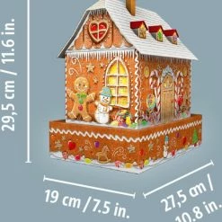 Ravensburger Kerst Gingerbread House Night Edition - 3D Puzzel Gebouw - 216 Stukjes 16 Ravensburger Kerst Gingerbread House Night Edition - 3D Puzzel Gebouw - 216 Stukjes -Exporteren puzzels winkel 550x579