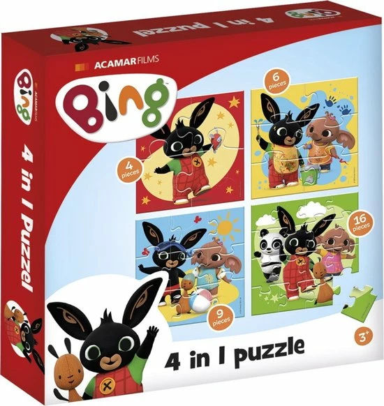 Bambolino Toys - Bing 4 In 1 Puzzel - 4x6x9x16 Stukjes - Kinderpuzzel - Leren Puzzelen - Educatief Peuter Speelgoed - Puzzel 3 Jaar En Ouder - Schoencadeautje Sinterklaas 3 Bambolino Toys - Bing 4 In 1 Puzzel - 4x6x9x16 Stukjes - Kinderpuzzel - Leren Puzzelen - Educatief Peuter Speelgoed - Puzzel 3 Jaar En Ouder - Schoencadeautje Sinterklaas