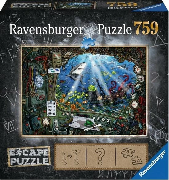 Ravensburger Escape Puzzle 4 Submarine - 759 Stukjes 3 Ravensburger Escape Puzzle 4 Submarine - 759 Stukjes