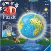 Ravensburger XXL Globe (Engels) Night Edition - 3D Puzzel - 180 Stukjes