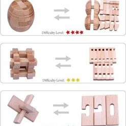 Merkloos IQ Puzzel 3D - Metaal En Hout - 6 Verschillende Breinbrekers 13 Merkloos IQ Puzzel 3D - Metaal En Hout - 6 Verschillende Breinbrekers -Exporteren puzzels winkel 550x593