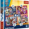Trefl Paw Patrol 4-in-1 Puzzel - 35/48/54/70 Stukjes -Exporteren puzzels winkel 550x595