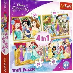 Trefl Princess 4-in-1 Puzzel - 35/48/54/70 Stukjes