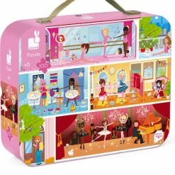 Janod Koffer Puzzel 100st | Dance Academy