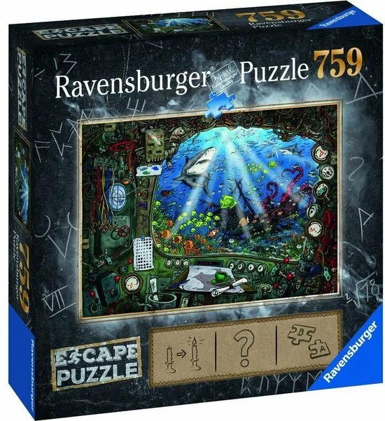 Ravensburger Escape Puzzle 4 Submarine - 759 Stukjes 6 Ravensburger Escape Puzzle 4 Submarine - 759 Stukjes - Afbeelding 4