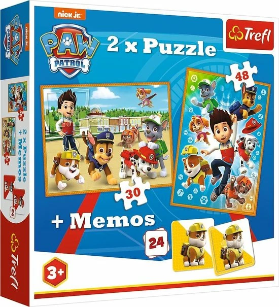 Trefl Paw Patrol 2-in-1 Puzzel - 30 En 48 Stukjes 3 Trefl Paw Patrol 2-in-1 Puzzel - 30 En 48 Stukjes