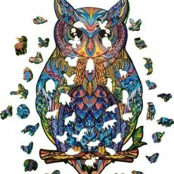 Mystery Uil 034 A3 |Houten Legpuzzel| Houten Jigsaw Puzzel | 200 Stukjes | Dierenpuzzel| Meer Dan 50 Verschillende Modellen -Exporteren puzzels winkel 550x610 3