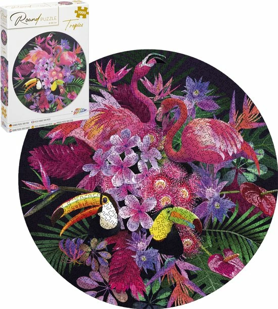 Grafix Voordeelpack 4x Puzzel 1000 Stukjes Volwassenen | Verschillende Ronde Puzzels | Diameter 68 CM | Legpuzzel 5 Grafix Voordeelpack 4x Puzzel 1000 Stukjes Volwassenen | Verschillende Ronde Puzzels | Diameter 68 CM | Legpuzzel - Afbeelding 3