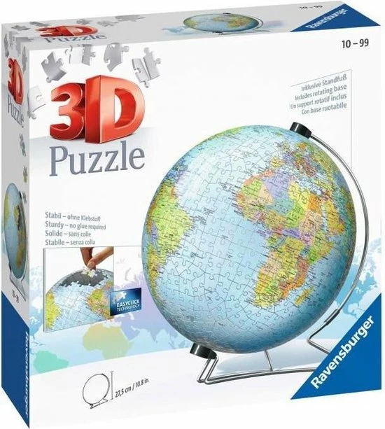 Ravensburger 3D Puzzel De Aarde (Engels)- 3D Puzzel - 540 Stukjes 10 Ravensburger 3D Puzzel De Aarde (Engels)- 3D Puzzel - 540 Stukjes - Afbeelding 8