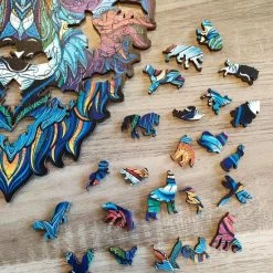 Mystery Wolf 031 A3 | Legpuzzel Wolf | Houten Jigsaw Puzzels | 200 Stukjes | Dierenpuzzel| Meer Dan 50 Verschillende Modellen -Exporteren puzzels winkel 550x643 41